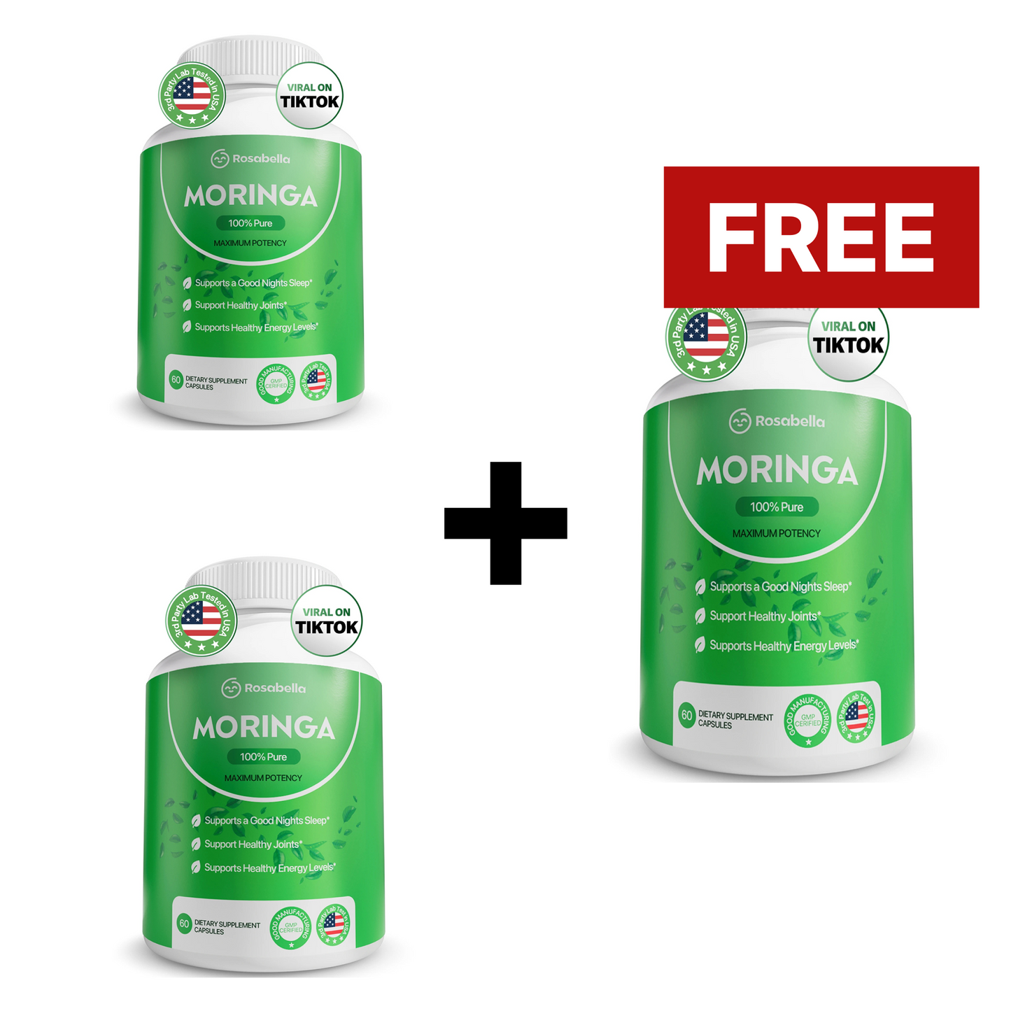 Rosabella Moringa Powder Capsules-