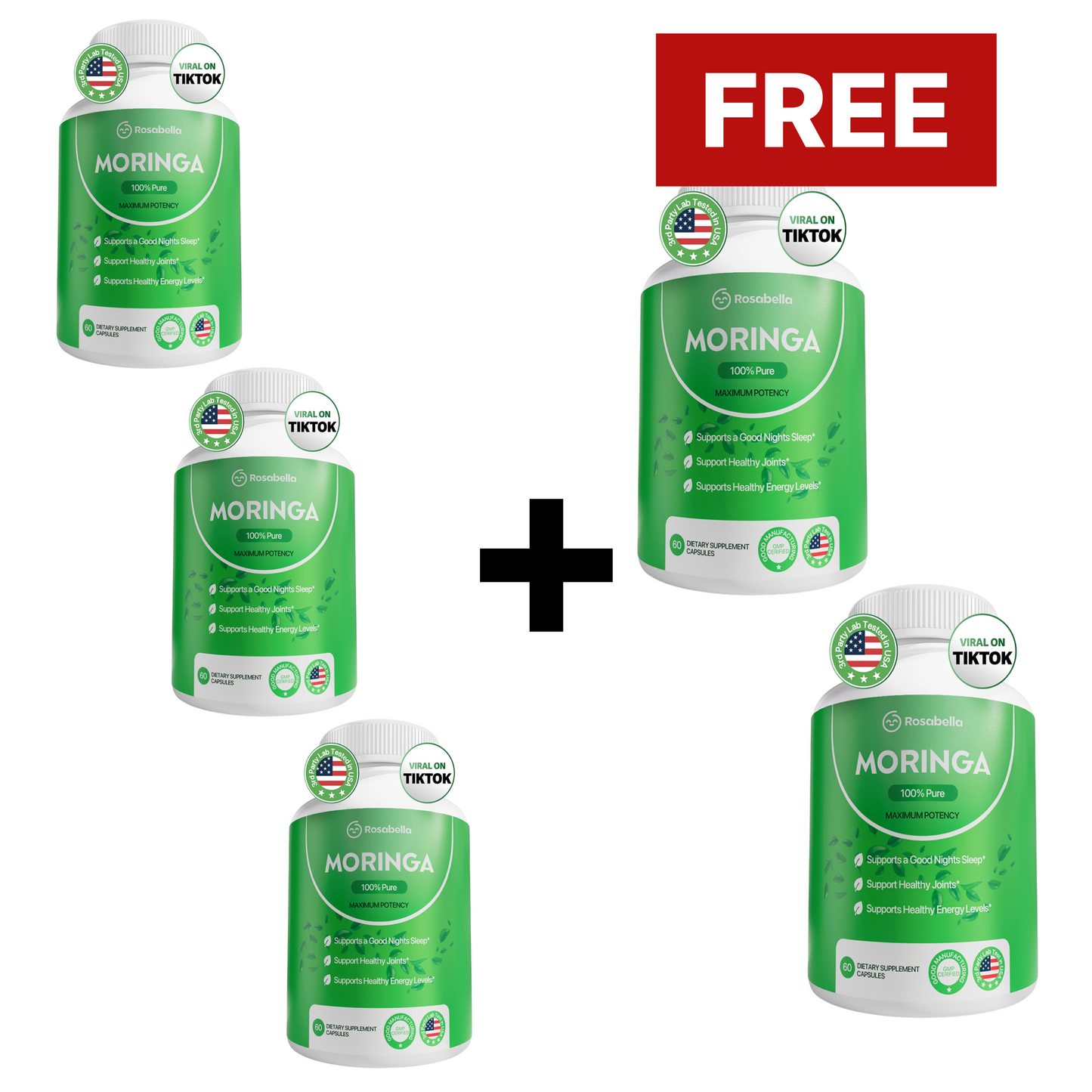 Rosabella Moringa Powder Capsules-