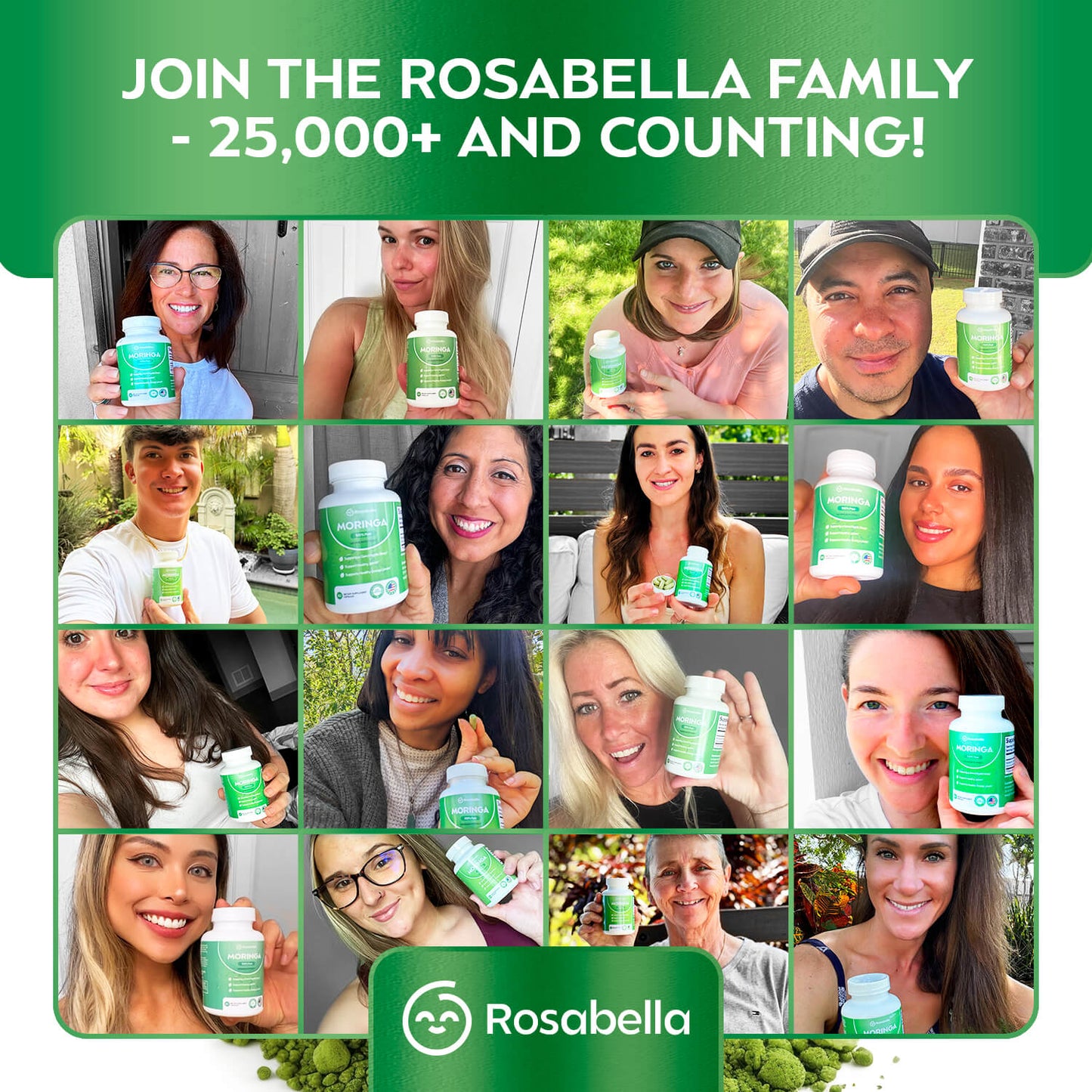 Rosabella Moringa Powder Capsules-