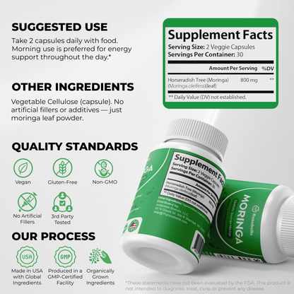 Rosabella Moringa Powder Capsules-